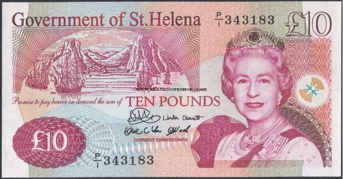 Picture of St Helena,B308a,P12,10 Pounds,2004