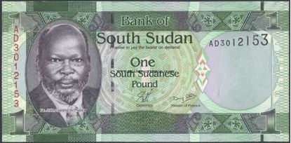 Picture of South Sudan,P05a,B101a1 Pound,2011