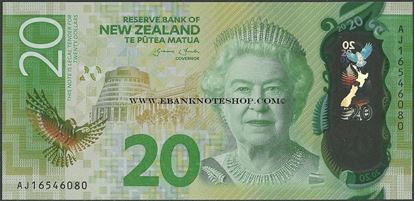 Picture of New Zealand,P193,B139,20 Dollars,2016