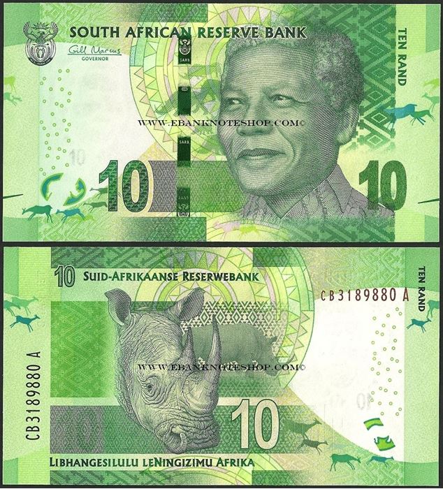 Picture of South Africa,P138,B767a,10 Rands