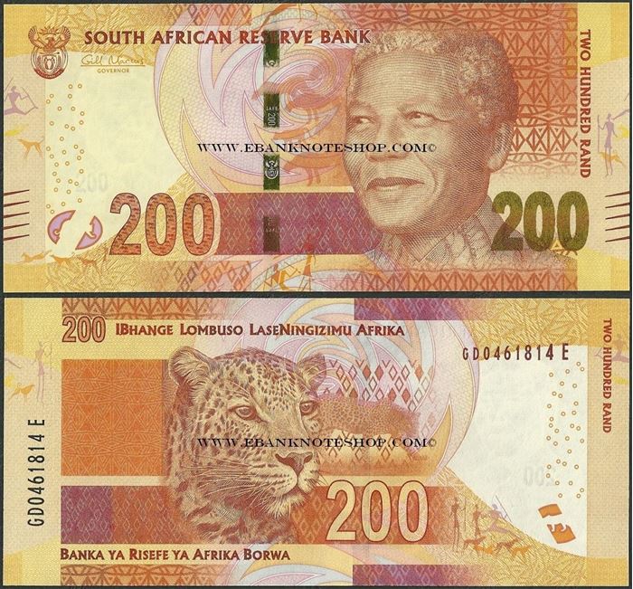 Picture of South Africa,P142,B771a,200 Rands