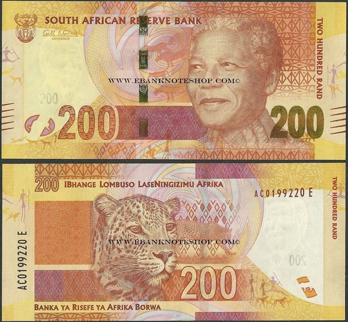 Picture of South Africa,P137,B766a,200 Rands