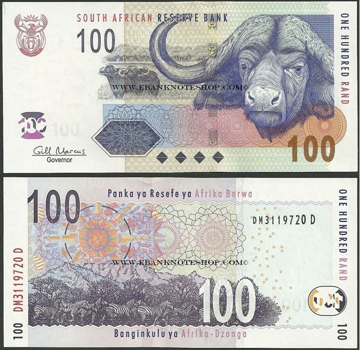 Picture of South Africa,P131,B760b,100 Rands