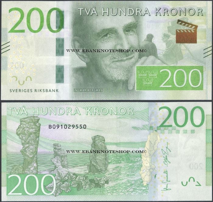 Picture of Sweden,P72,200 Kroner,2015