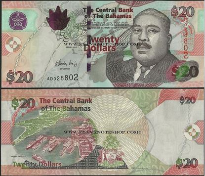 Picture of Bahamas,P74A,B346,20 Dollars,2010