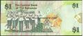 Picture of Bahamas,P71,B337a,1 Dollars,2008