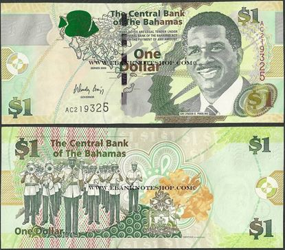 Picture of Bahamas,P71,B337a,1 Dollars,2008