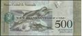 Picture of Venezuela,P094,B364a,500 Bolivares,2016