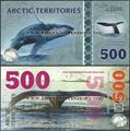 Picture of Arctic Territories,5 Note SET,2017, 25 Polar Dollar - 500 Polar Dollar