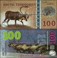 Picture of Arctic Territories,5 Note SET,2017, 25 Polar Dollar - 500 Polar Dollar