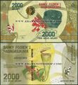 Picture of Madagascar,P101a,B336a,2000 Ariary,2017