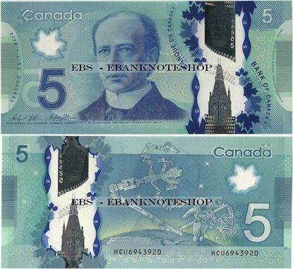 Picture of Canada,P106b,B371c,5 Dollars,Sg 17