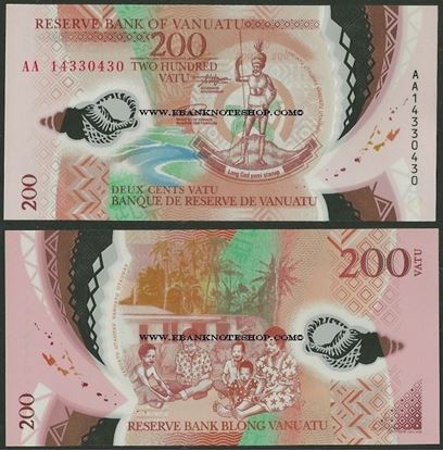 Picture of Vanuatu,P12a,B208a,200 Vatu,2014