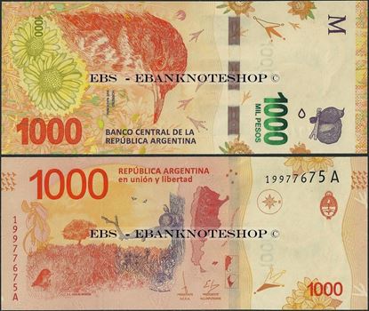Picture of Argentina,P366,B422,1000 Pesos,2017