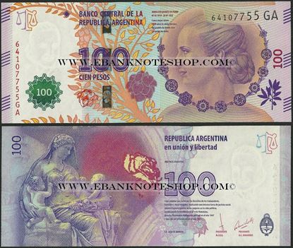 Picture of Argentina,P358b,B413b,100 Pesos,2016,Eva Peron,Comm