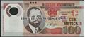 Picture of Mozambique,P151a,B236a,100 Meticais,2011