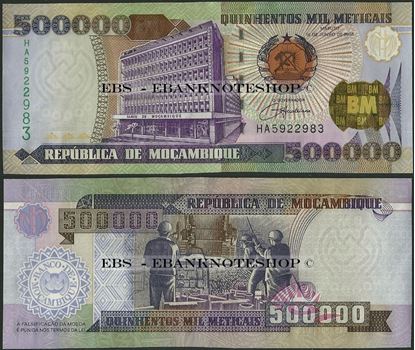 Picture of Mozambique,P142,B227,500000 Meticais,2003