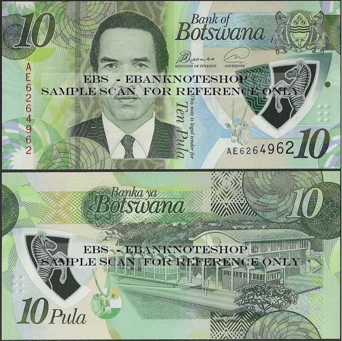 Picture of Botswana,B129,10 Pula,2018,Polymer