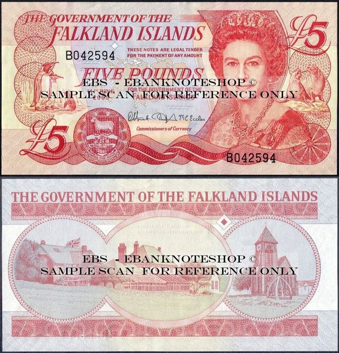 Picture of Falkland Islands,P17,B219,5 Pounds,2005