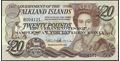 Picture of Falkland Islands,P19,B221b,20 Pounds,2011