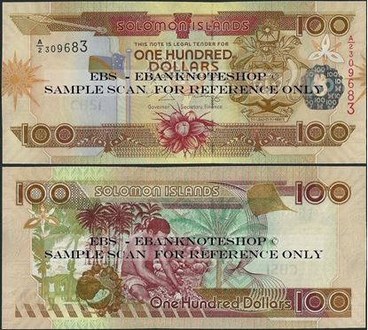 Picture of Solomon Islands,P30,B220b,100 Dollars,A/2,2009