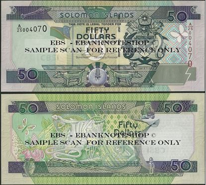 Picture of Solomon Islands,P24,B212a,50 Dollars,A/25