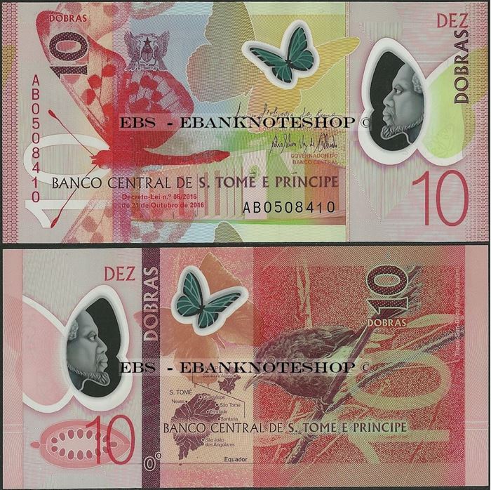 Picture of Sao Tome Principe,P71,B309,10 Dobras,2018