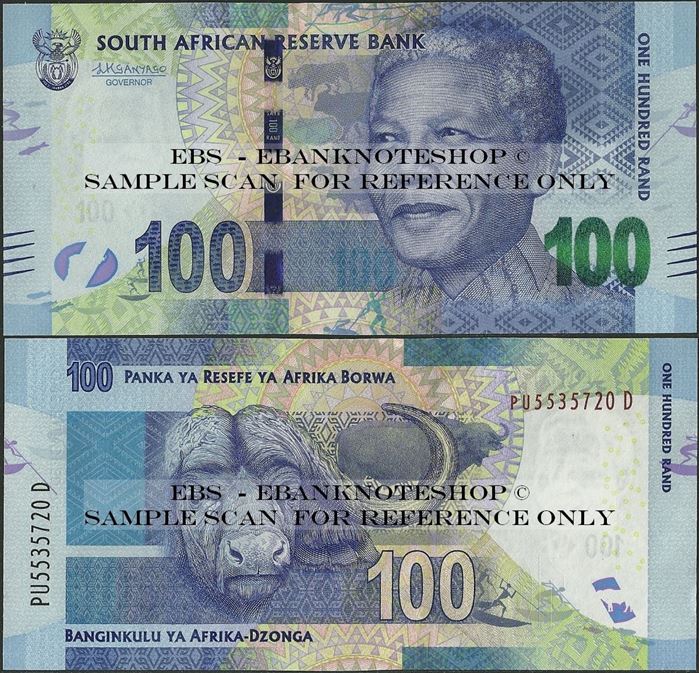 Picture of South Africa,P141b,B770b,100 Rands
