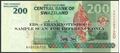 Picture of Swaziland,P40a,B235a,200 Emalangeni,2010