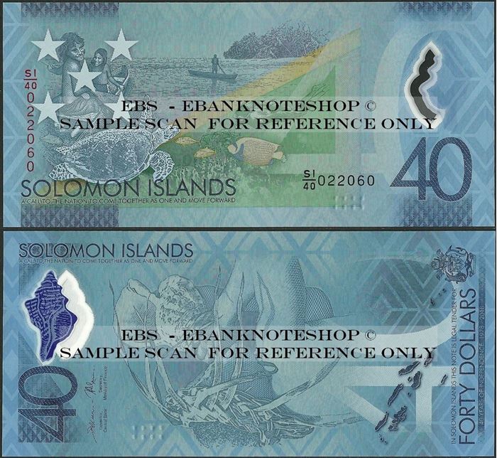 Picture of Solomon Islands,PNL,B226a,40 Dollars,2018