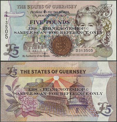 Picture of Guernsey, P56,B161c,5 Pounds