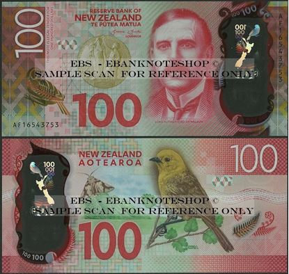 Picture of New Zealand,P195,B141,100 Dollars,2016