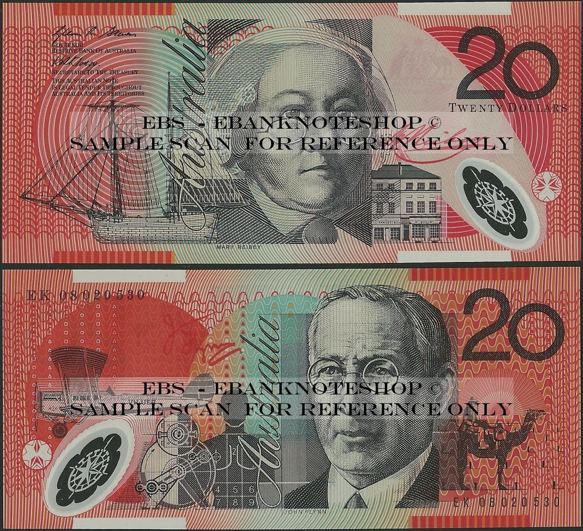 AUSTRALIA $20 Dollars 2008 Stevens/Henry P59f UNC Banknote 