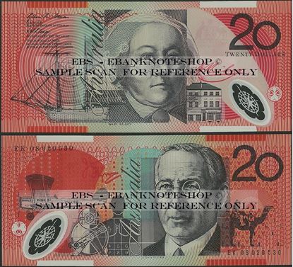 Picture of Australia,P59f,B227f,20 Dollars,2008