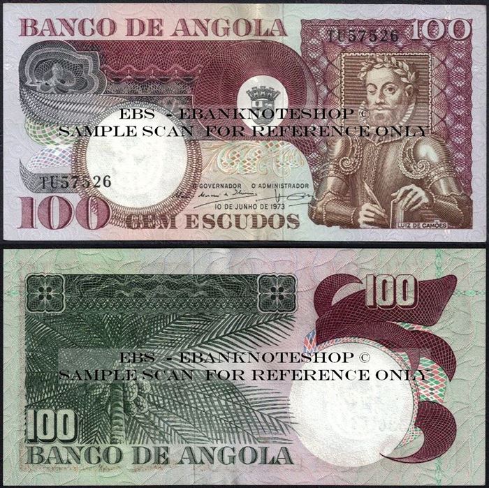 Picture of Angola,P106, B430,100 Escudos,1973,AUNC