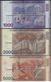 Picture of Armenia,3 NOTE SET - B319- B322,1000 - 5000 Dram,2018