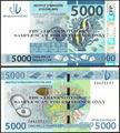 Picture of French Pacific,P7,B107a,5000 Francs,2014