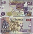 Picture of Zambia,B166a,5 Kwacha,2018