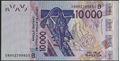 Picture of WAS B Benin,P218B, B124Br,10000 Francs,2018