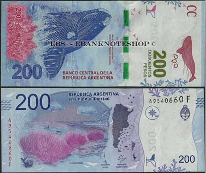 Picture of Argentina,P364,200 Pesos,2016,E series