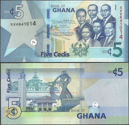 Picture of Ghana,B156,5 Cedis,2019