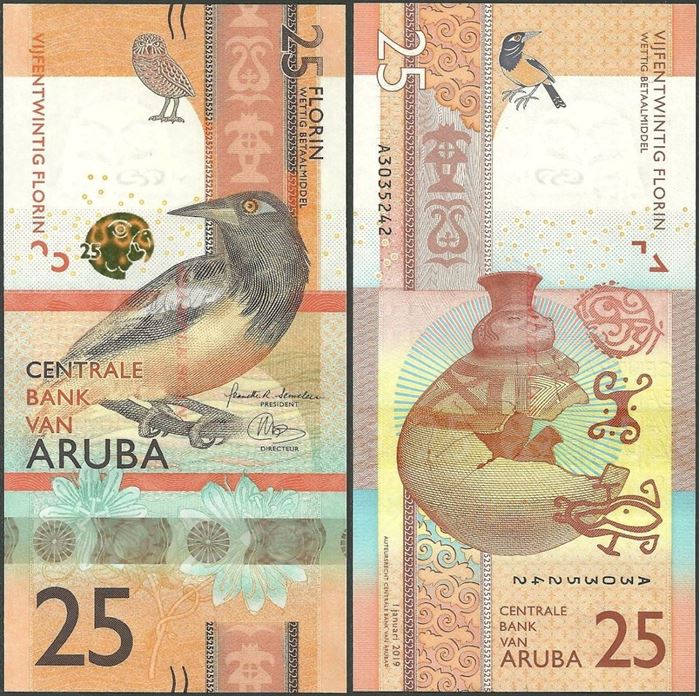 Picture of Aruba,P22,B122,25 Florin,2019