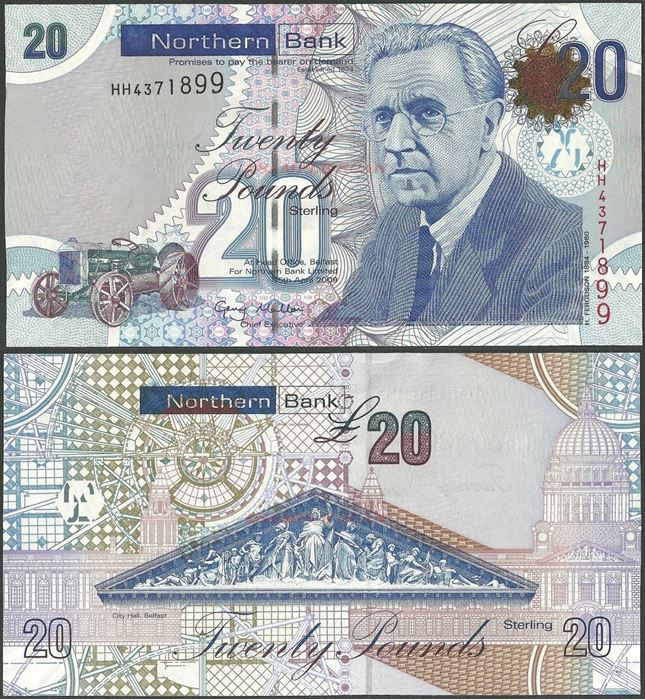 Picture of Northern Ireland,P211,B439a,20 Pounds,2009,Northern