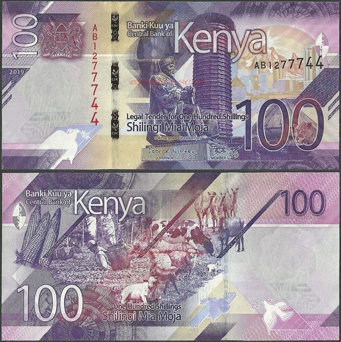 Picture of Kenya,B145,100 Shillings,2019
