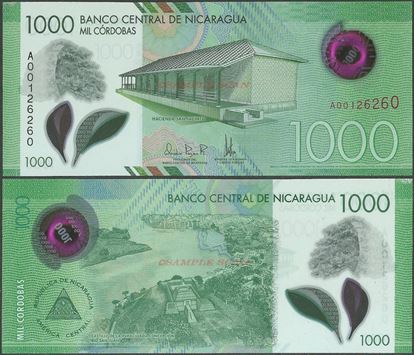 Picture of Nicaragua,P218a,B515a,1000 Cordobas,2017 (In 2019)