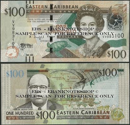 Picture of East Caribbean States,P55b,B239b,100 Dollars,2015