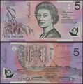 Picture of Australia,P57,B225d,5 Dollars,2006
