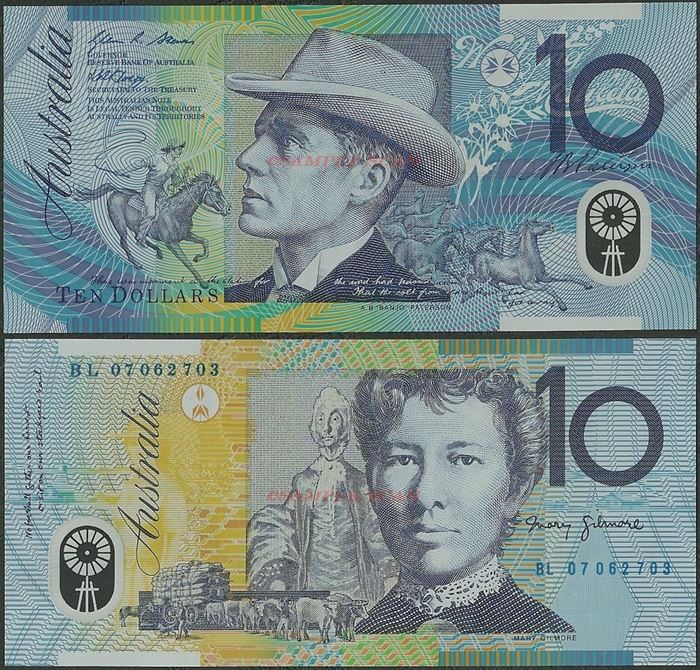 Picture of Australia,P58,B226d,10 Dollars,2007