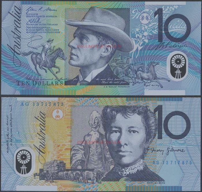 Picture of Australia,P58,B226f,10 Dollars,2012