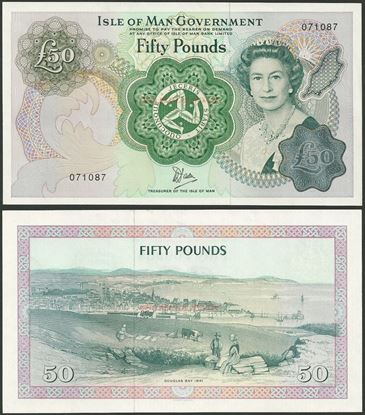 Picture of Isle of Man,P39,B113,50 Pounds,1983